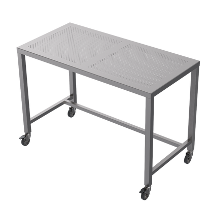 Stainless steel heavy duty table with perforated top