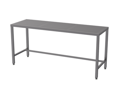 Stainless steel heavy duty table with perforated top