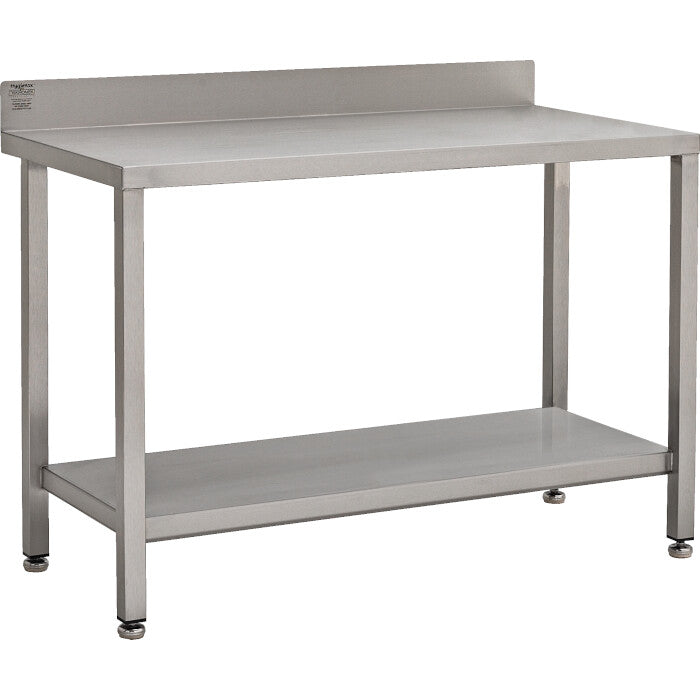 Stainless steel heavy duty table with undershelf