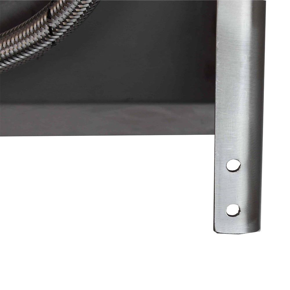 Stainless steel five station knee operated wash trough