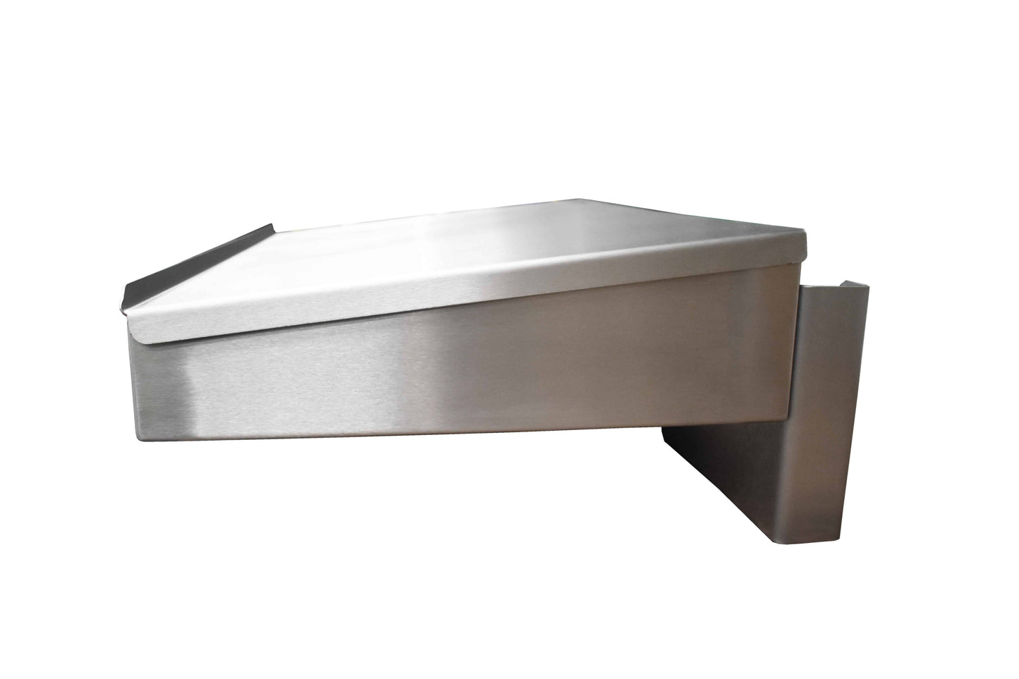 Stainless steel wall mounted writing desk