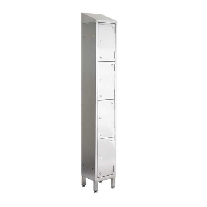 Stainless steel single unit lockers