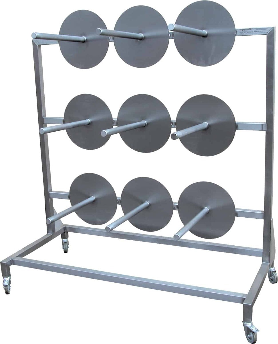 Reel storage trolley