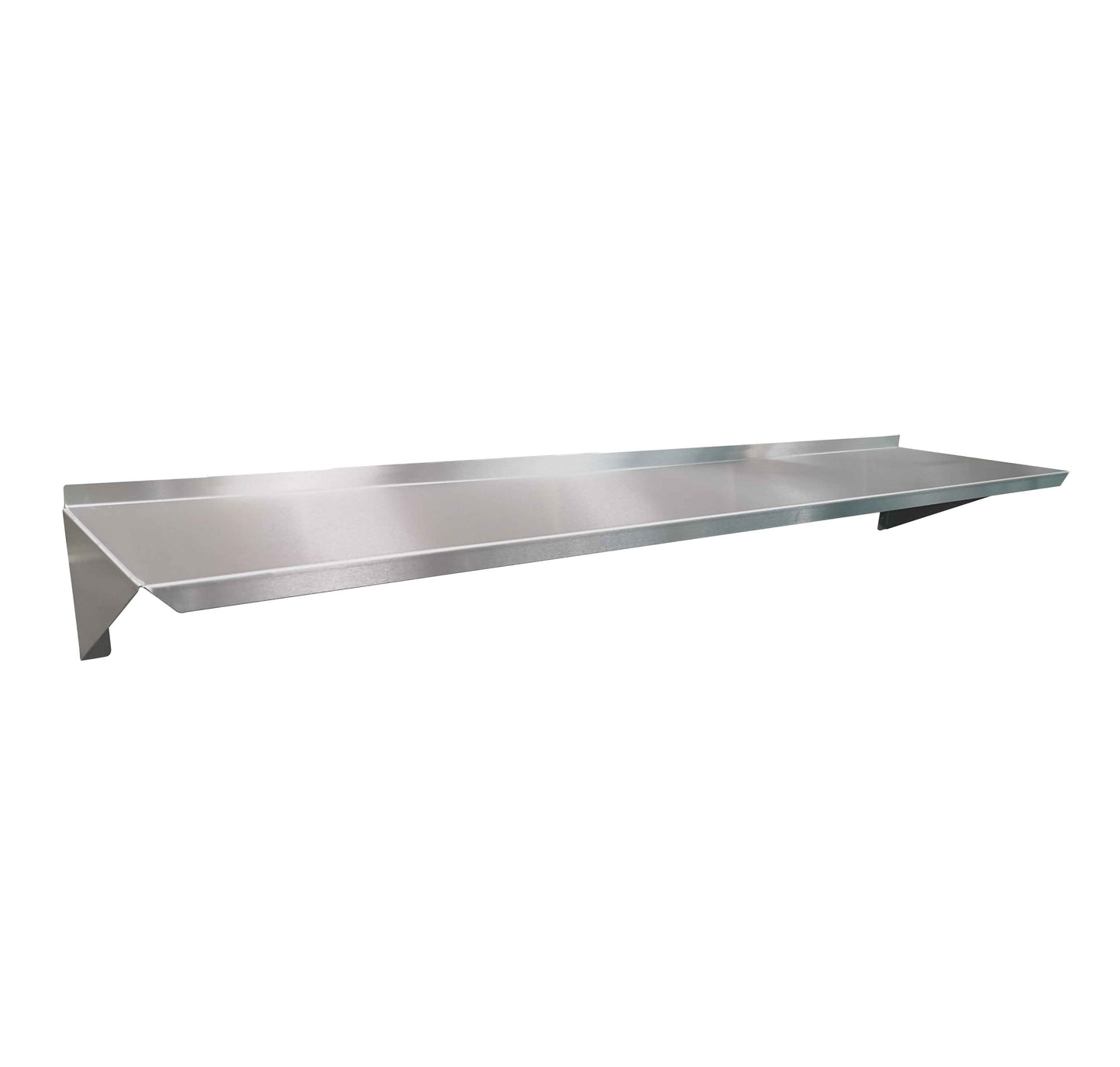 Stainless steel wall shelving