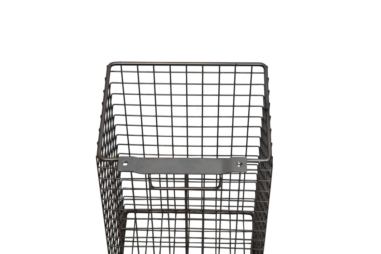 Mesh waste basket wall bracket