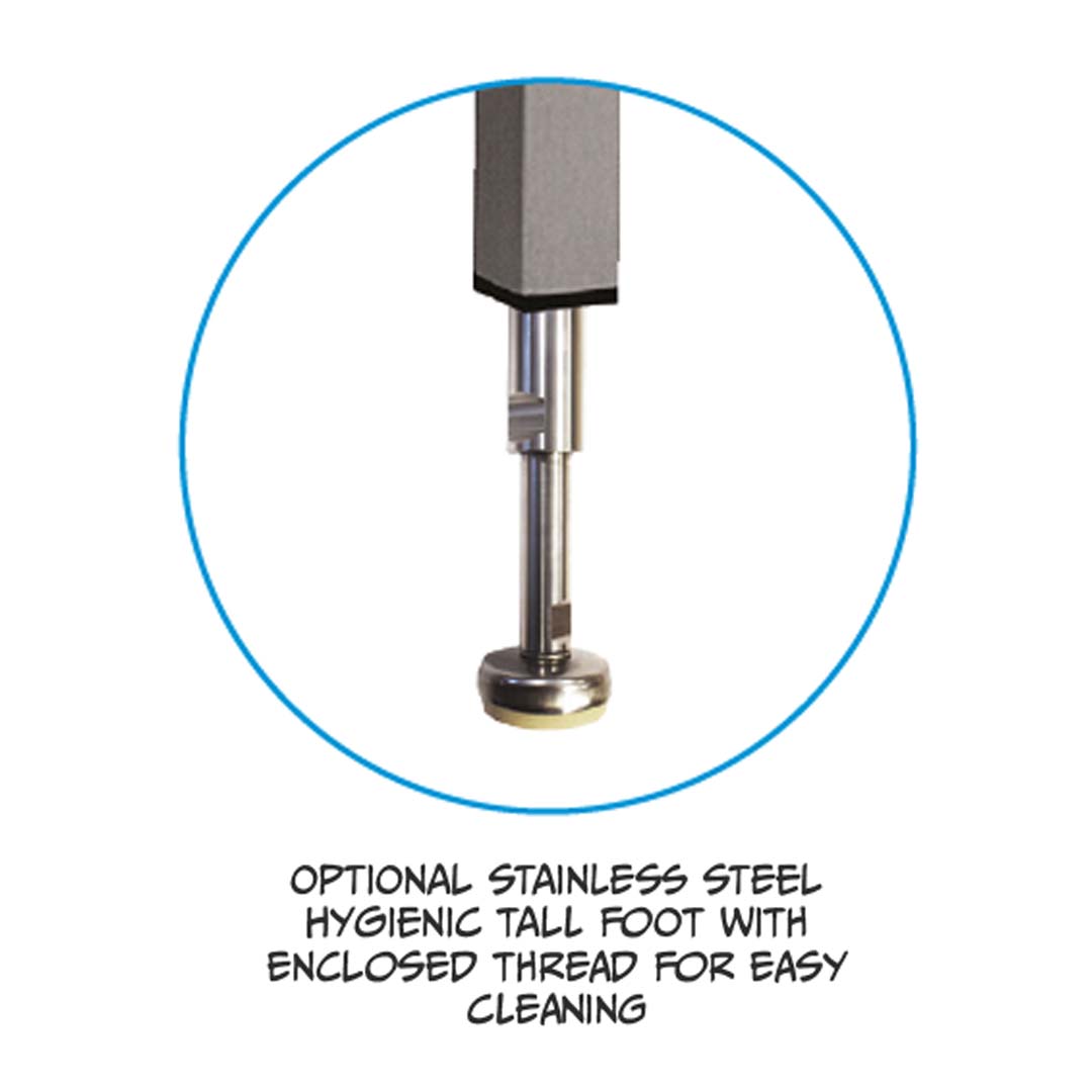Stainless steel heavy duty table with undershelf