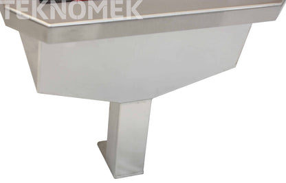 Manual boot washer with side rail & backsplash