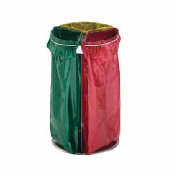Three compartment bin
