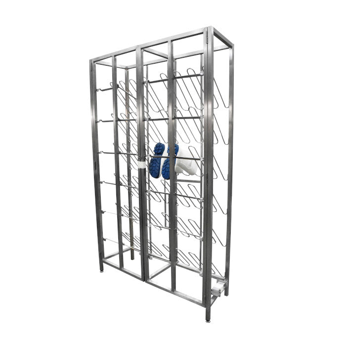 Lockable 24 pair boot rack