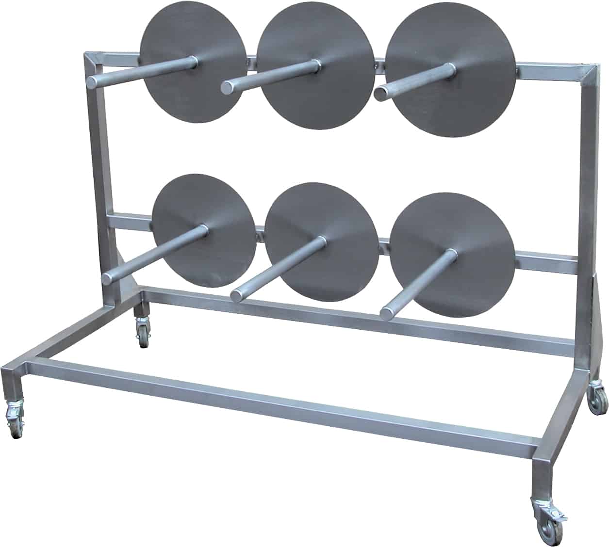 Reel storage trolley