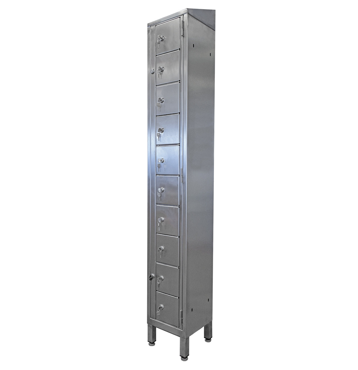 Stainless steel multi-tier dispensing lockers