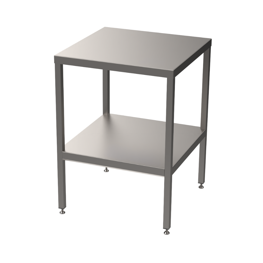 Stainless steel light duty table with undershelf