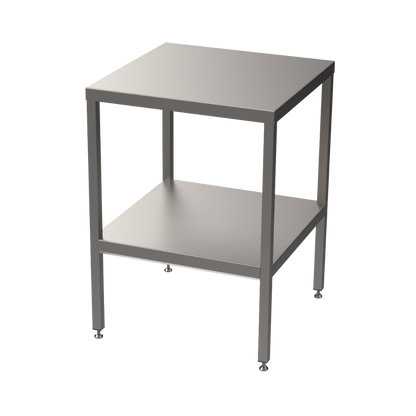 Stainless steel light duty table with undershelf