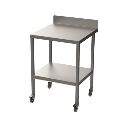 Stainless steel light duty table with undershelf