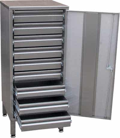 Static 9 drawer tool cabinet