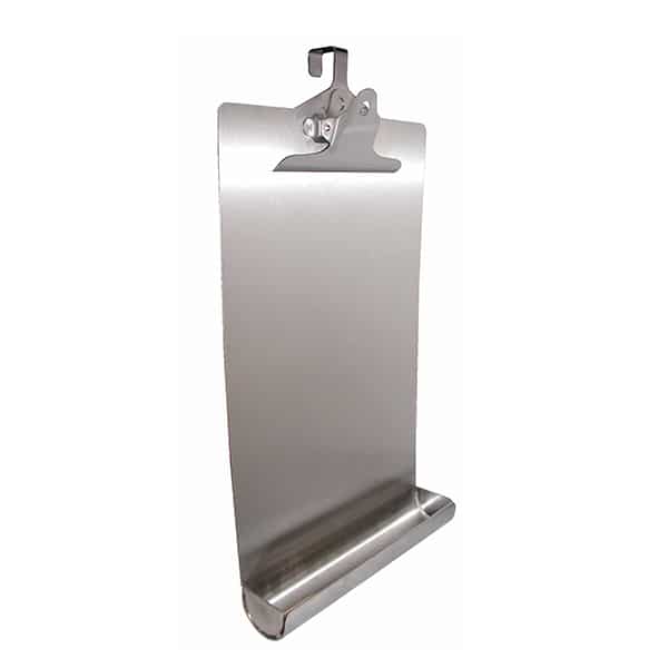 Stainless steel clipboards with hook and tray