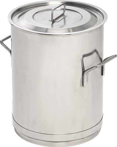 Stainless steel mixing container