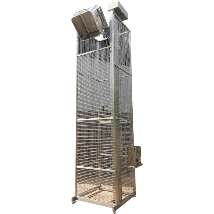 Motor Driven Guarded Pillar Tote Bin Tipper