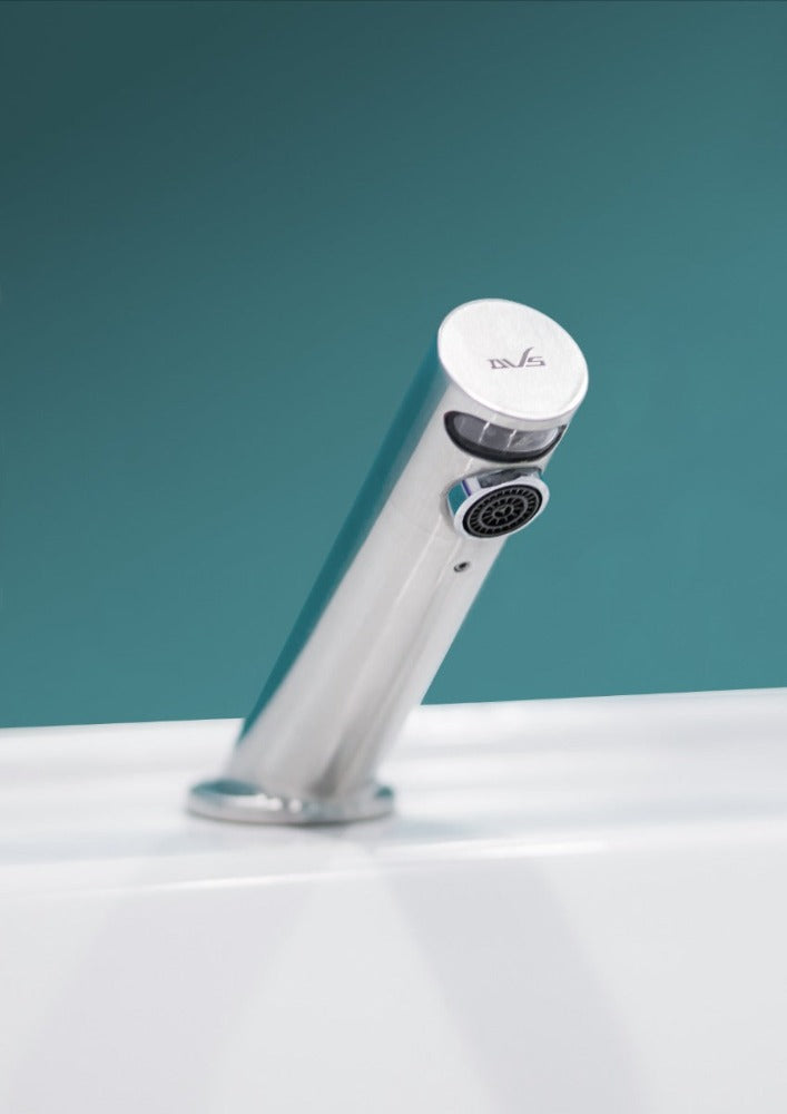 Infra-red deck-mounted 316 stainless steel tap