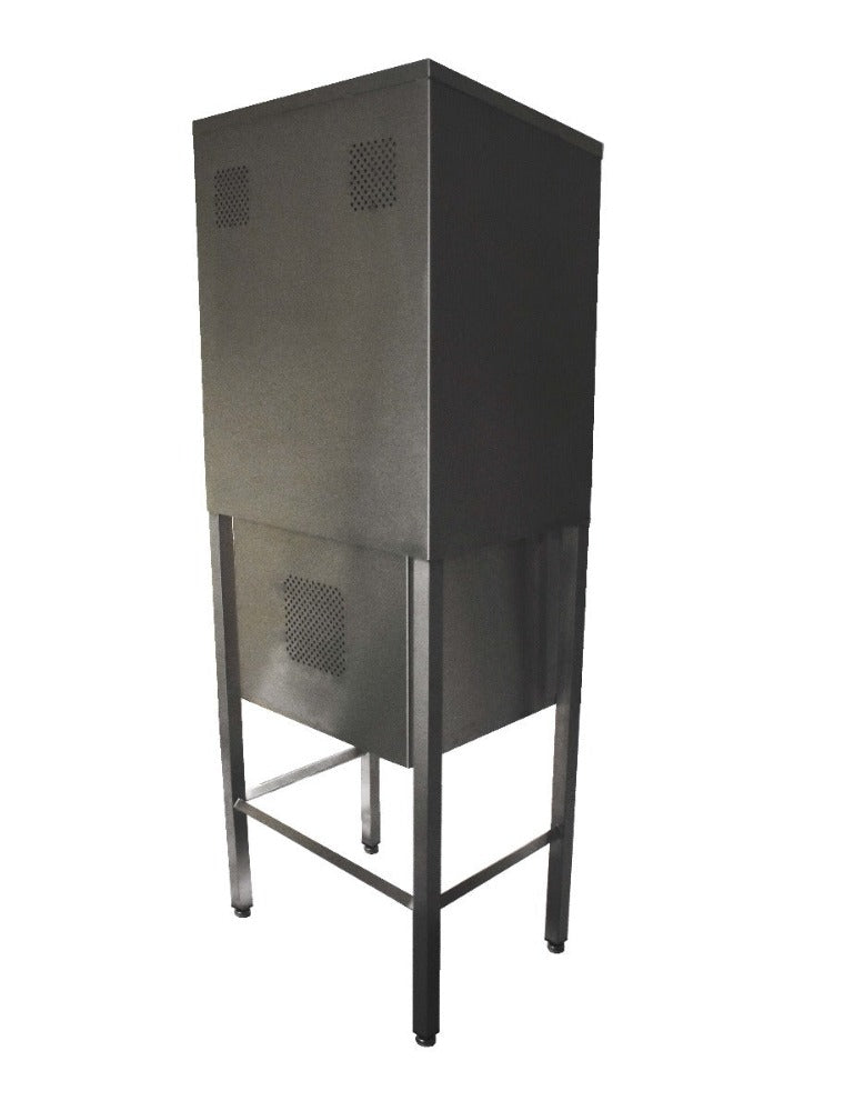 Floor mounted computer console