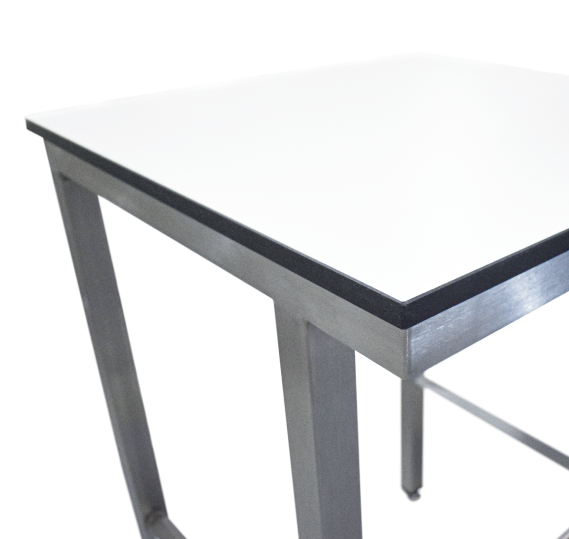 Trespa® Toplab Base laboratory heavy duty table with rear tie bar