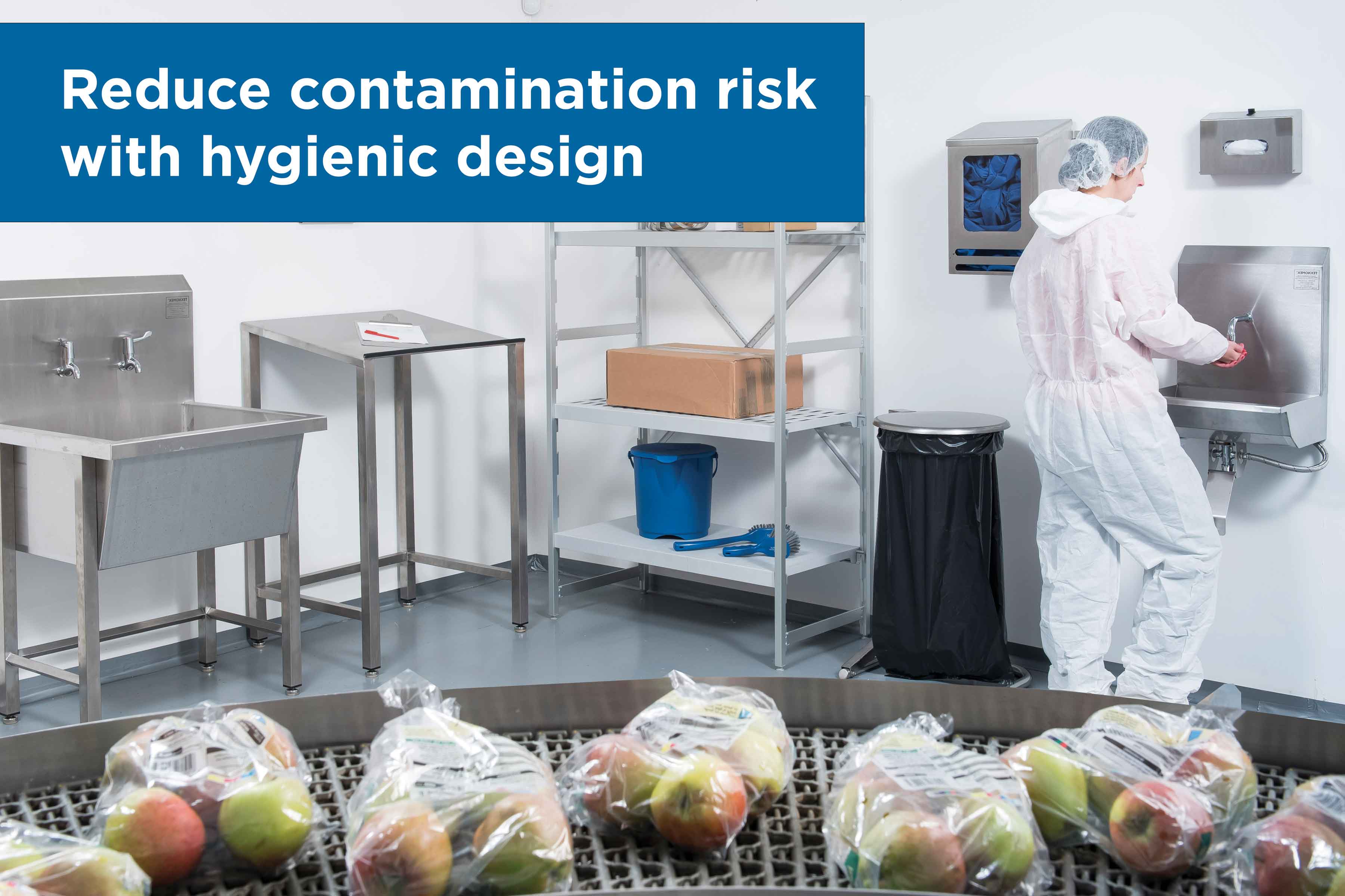 Reducing the risk of contamination through hygienic design