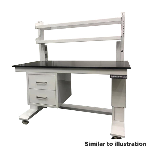 Ergonomic electronic height adjustable table with Trespa® TopLab® PLUS worktop