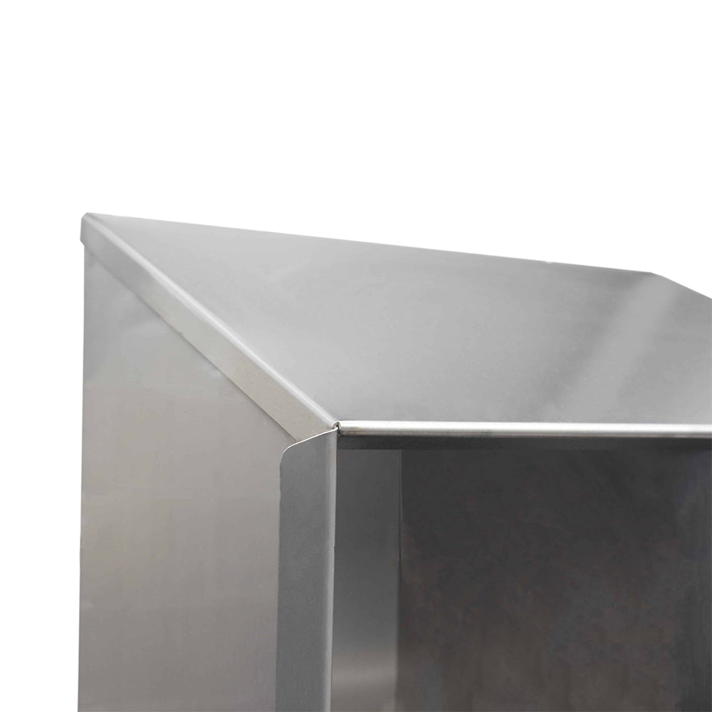 Stainless steel shoe and garment storage cupboard