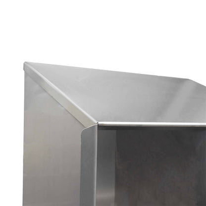 Stainless steel shoe and garment storage cupboard