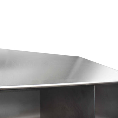 Stainless steel shoe and garment storage cupboard