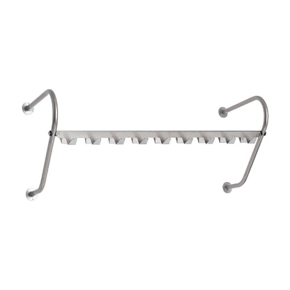 Wall fixed garment rails with hooks