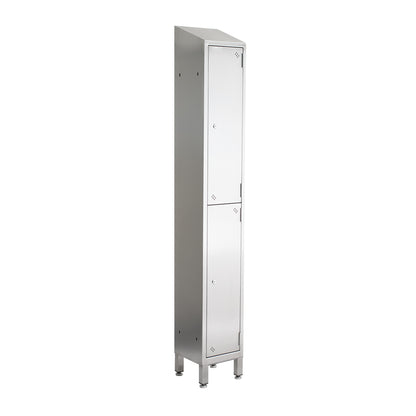 Stainless steel single unit lockers