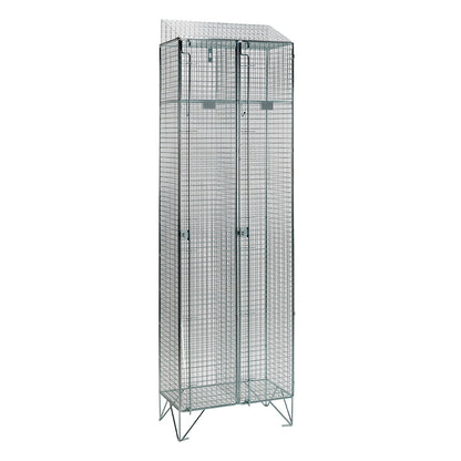 Wire mesh lockers