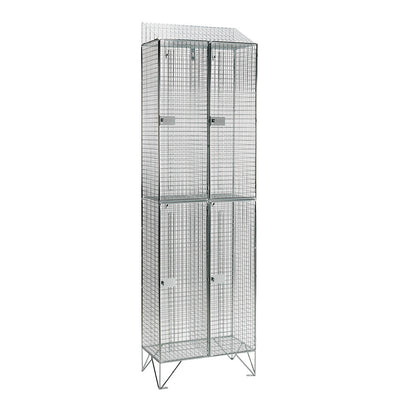 Wire mesh lockers