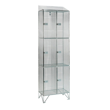 Wire mesh lockers