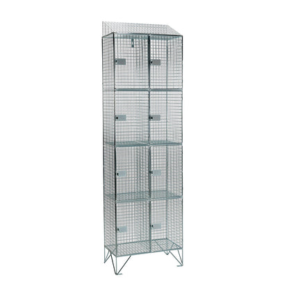 Wire mesh lockers