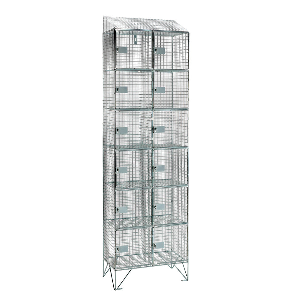 Wire mesh lockers