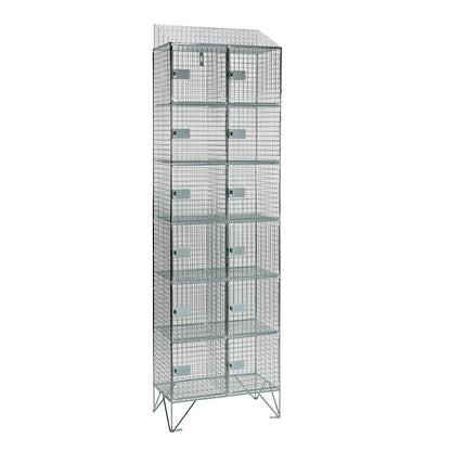 Wire mesh lockers