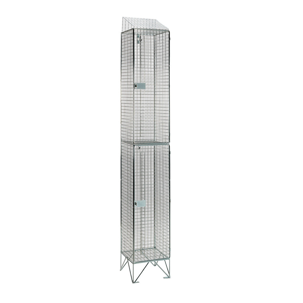 Wire mesh lockers
