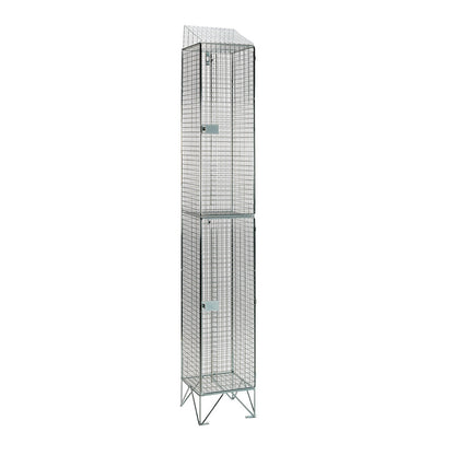 Wire mesh lockers