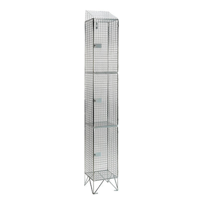 Wire mesh lockers