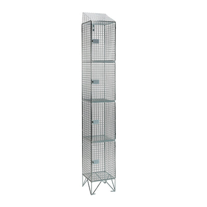 Wire mesh lockers