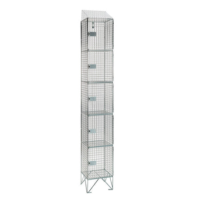 Wire mesh lockers