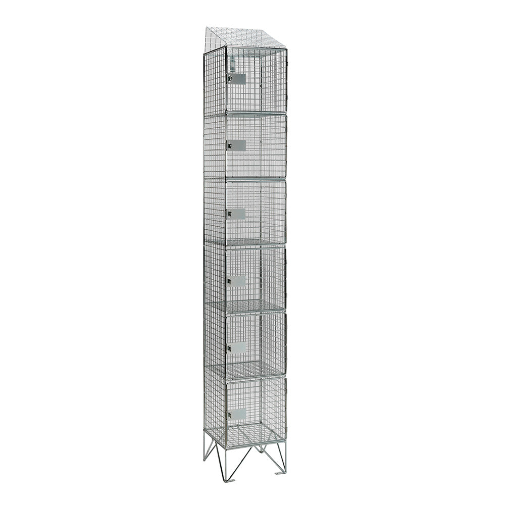 Wire mesh lockers