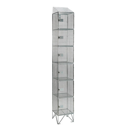 Wire mesh lockers