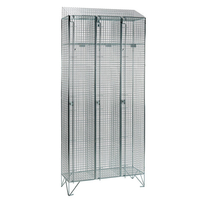 Wire mesh lockers
