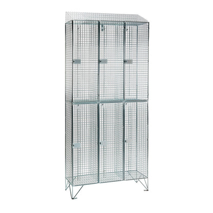 Wire mesh lockers