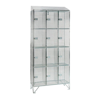 Wire mesh lockers