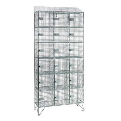 Wire mesh lockers