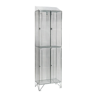 Wire mesh lockers